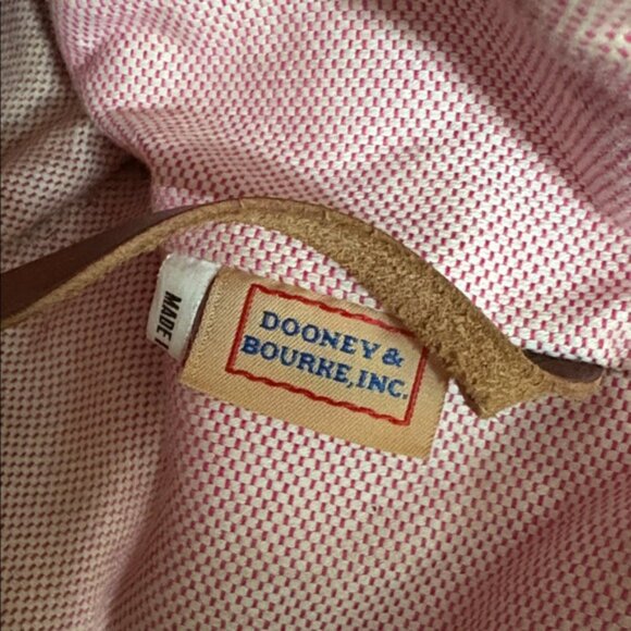 Vintage Dooney & Bourke Monogram Chiara Tote Bag Purse Brown - Picture 10 of 16